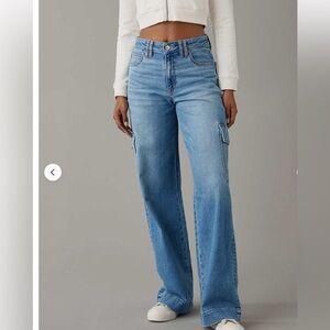 American Eagle super high rise baggy wide leg jeans❤️❤️❤️❤️